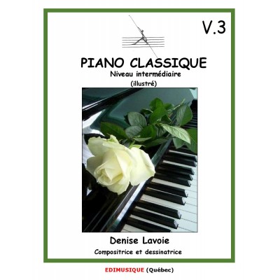Piano classique intermédiaire vol.3     (Illustré)